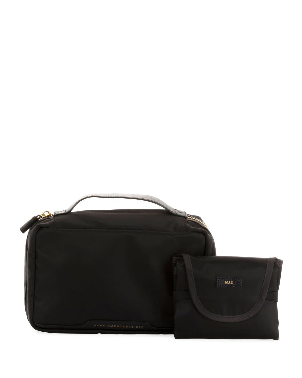 ANYA HINDMARCH Baby Emergency Kit - Black Nylon AH Logo