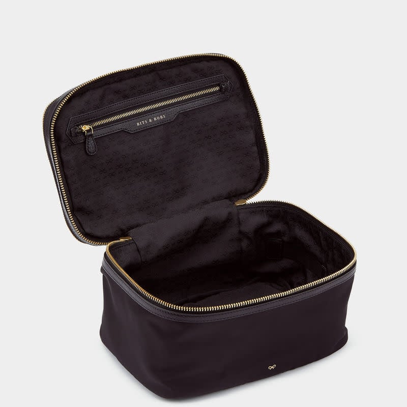 ANYA HINDMARCH Vanity Kit Black Nylon