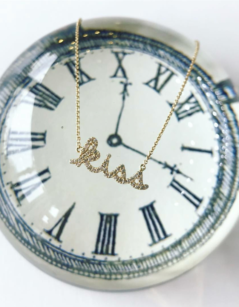 Syd by SE "Kiss" Necklace with Diamond Bezel Syd by SE "Kiss" Necklace with Diamond Bezel