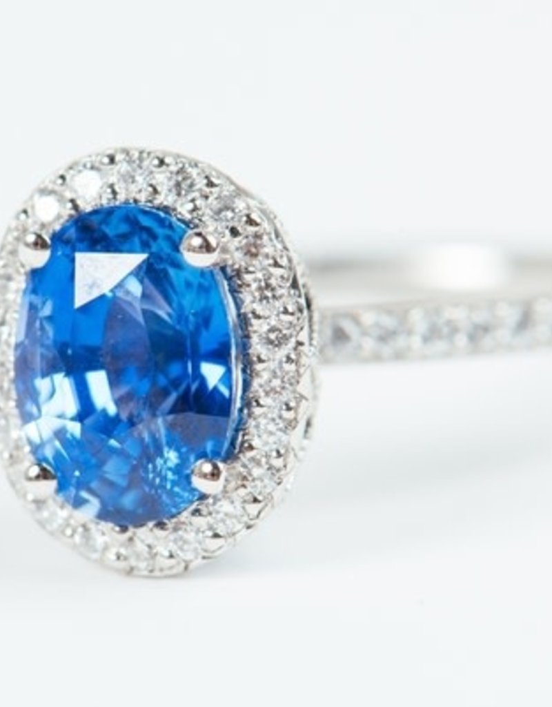 ERICA COURTNEY Blue Sapphire Emani Ring
