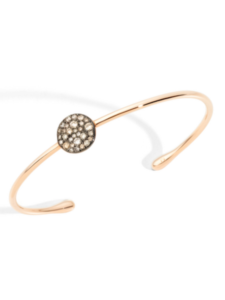 POMELLATO Sabbia Brown Diamond Cuff Bracelet