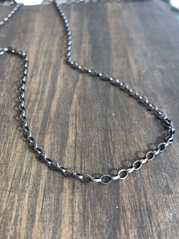 ERICA MOLINARI Oxidized Small Link Oval Chain