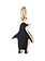 DODO Penguin Black Enamel Charm