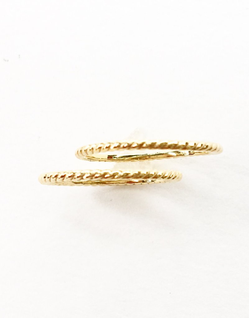 302 COLLECTION Skinny Rope Band Ring