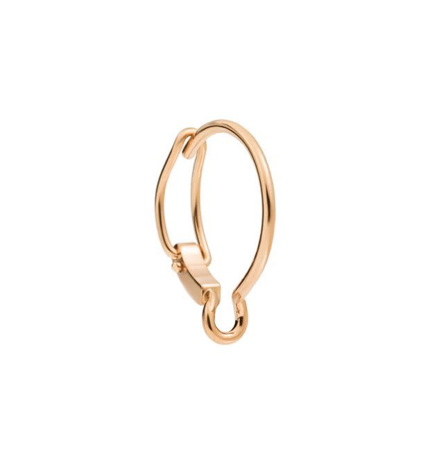 DODO Rose Gold Small Charm Hoop