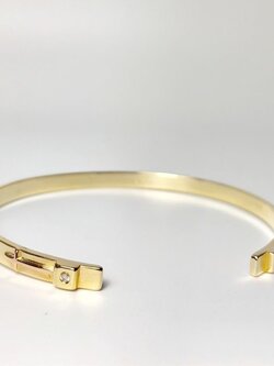 SHANNON JOHNSON 14K Gold Petite Signature Cuff