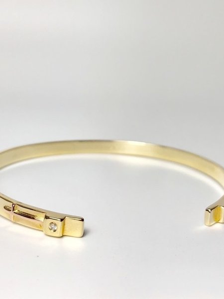 SHANNON JOHNSON 14K Gold Petite Signature Cuff