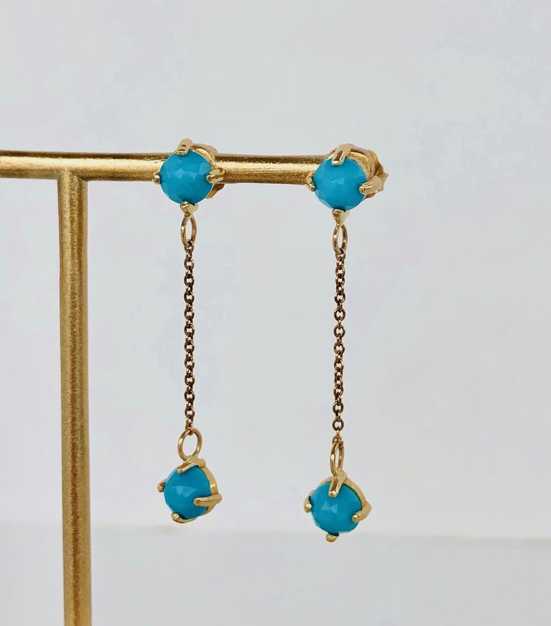 SHANNON JOHNSON 2 Sleeping Beauty Turquoise Dangle Earrings