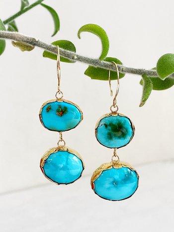 SHANNON JOHNSON Turquoise Dangle Earrings