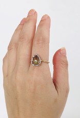 SHAESBY Raw Pear Shaped Diamond Ring