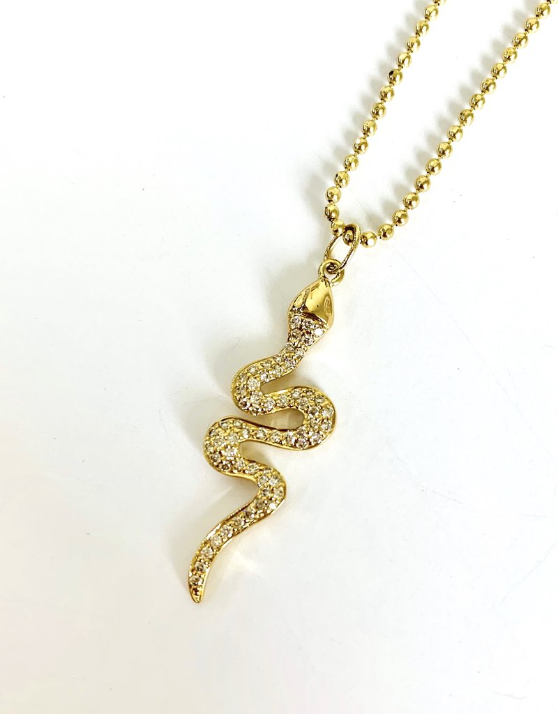 SYDNEY EVAN Vertical Snake Necklace
