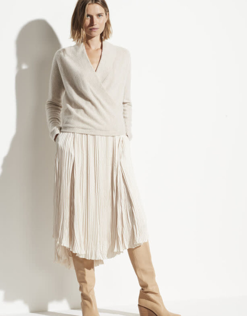 vince wrap front dress