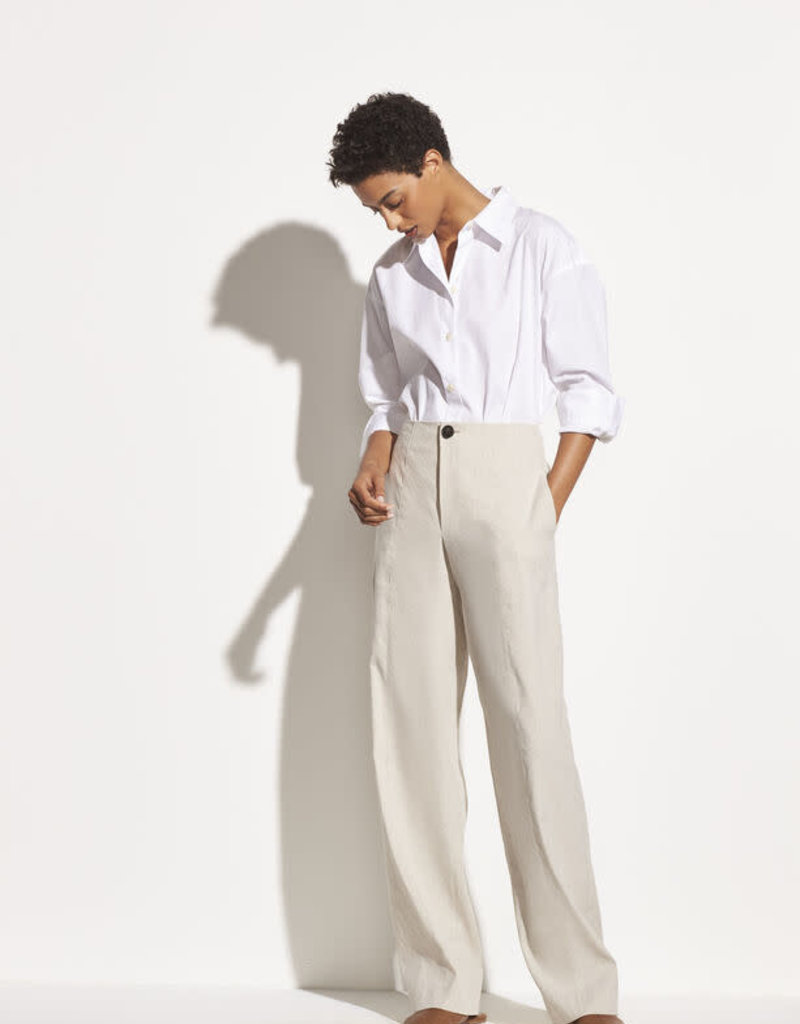 straight leg high waisted trousers