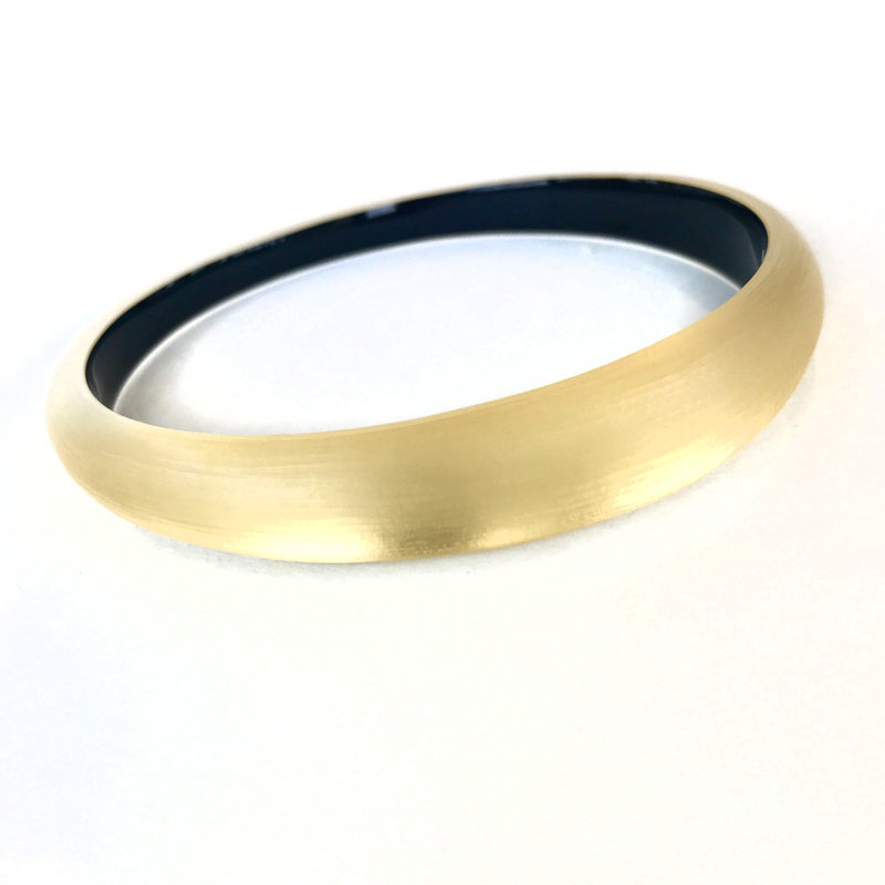 Alexis Bittar Large Molten Bangle Bracelet in Gold