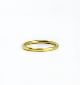 SHAESBY 18K Small Organic Rounded Band Ring