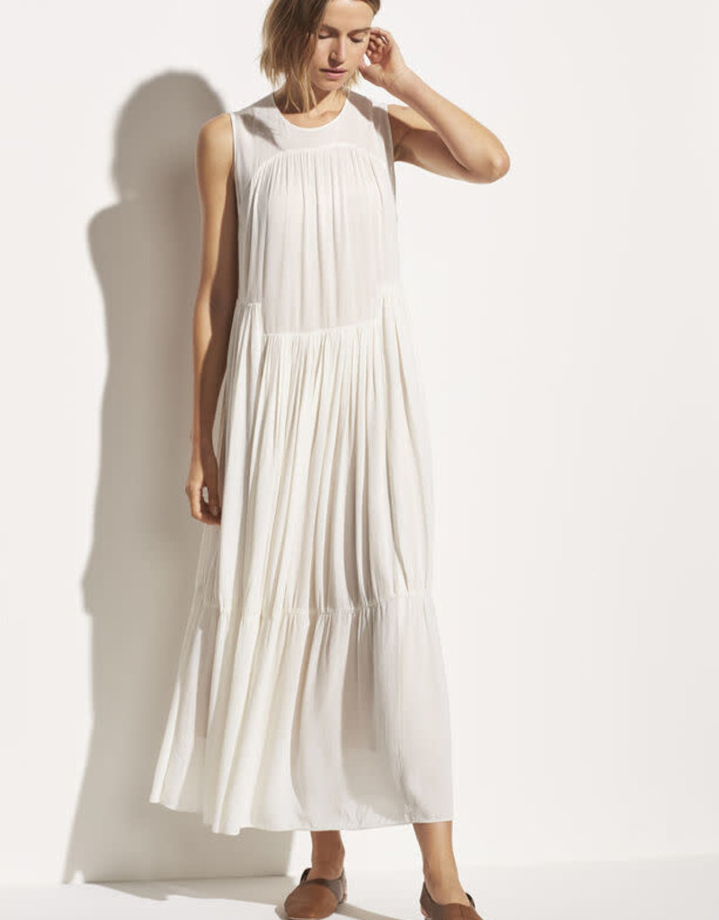 off white sleeveless dress