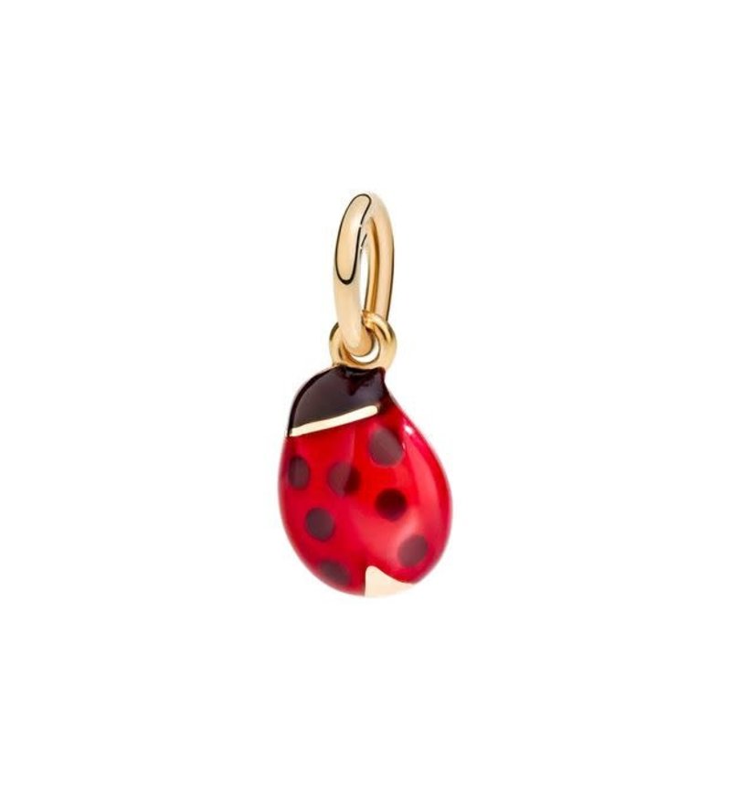 DODO Rose Gold Enamel Ladybug Charm