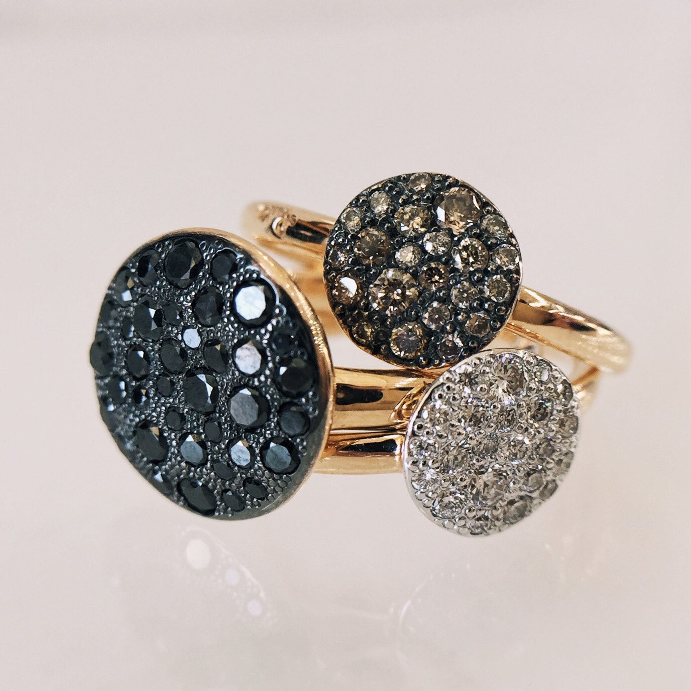 POMELLATO Black Diamond Sabbia Ring