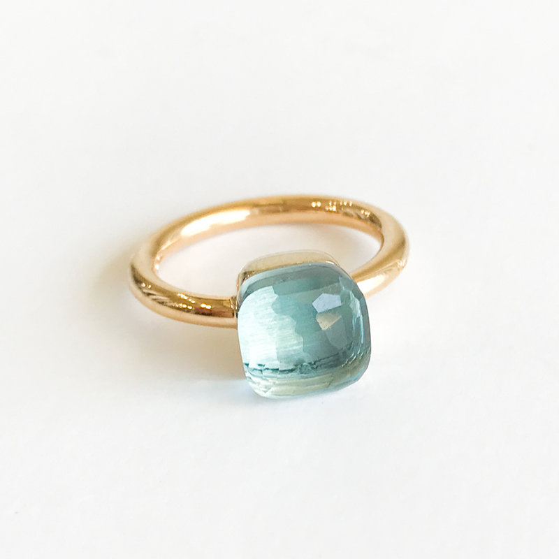 POMELLATO Blue Topaz Nudo Ring