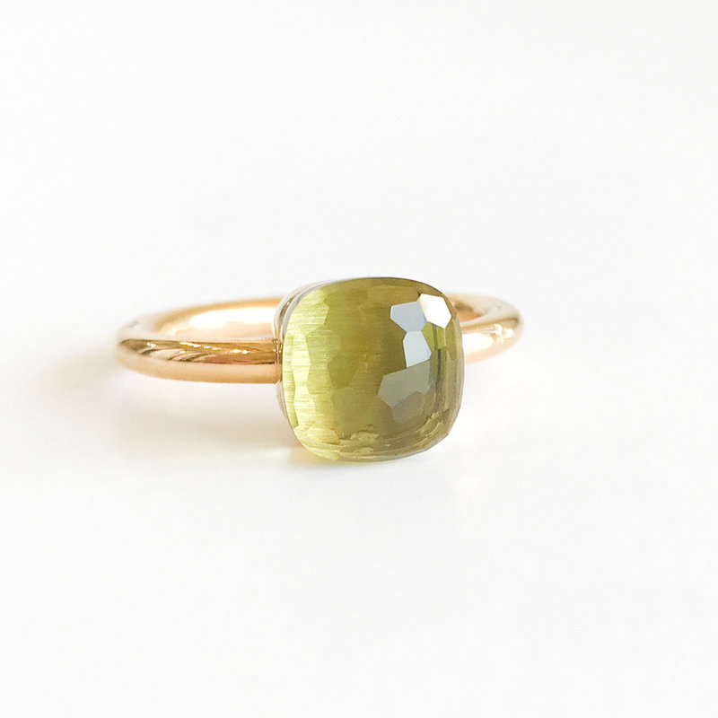 POMELLATO Lemon Quartz Nudo Ring