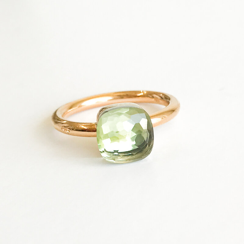 POMELLATO Prasiolite Petit Nudo Ring