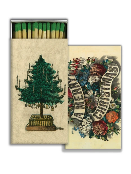 JOHN DERIAN John Derian Co. Matches - Holiday Tree & A Merry Christmas