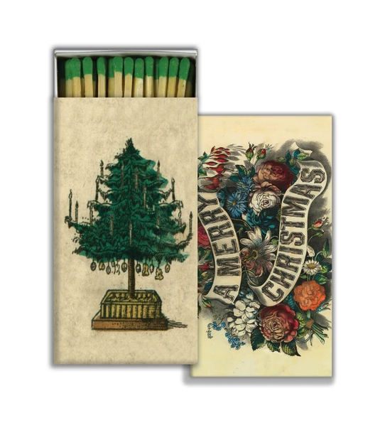 JOHN DERIAN John Derian Co. Matches - Holiday Tree & A Merry Christmas