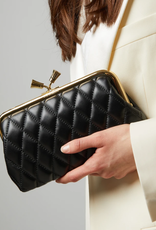 ANYA HINDMARCH Maud Tassel Quilted Clutch - Black