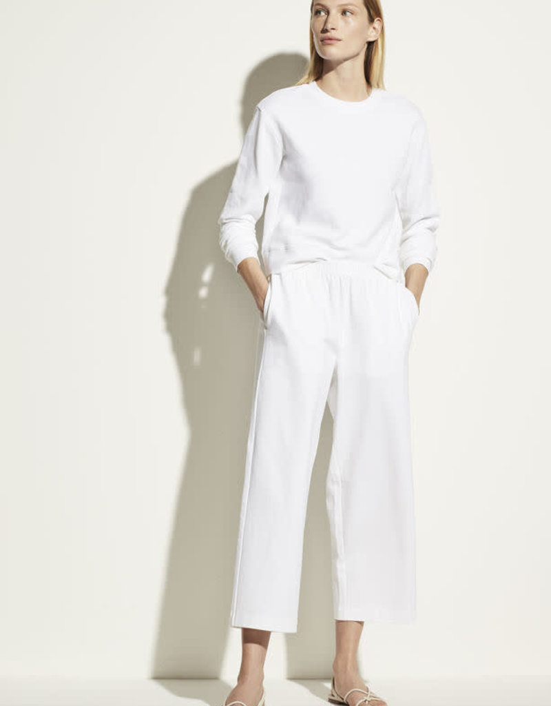 VINCE Cropped Wide Leg Pull On Knit Pant