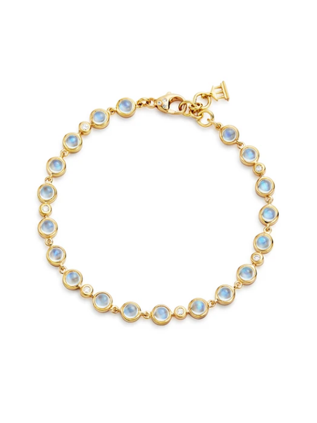 TEMPLE ST CLAIR 18K Blue Moonstone Link Bracelet