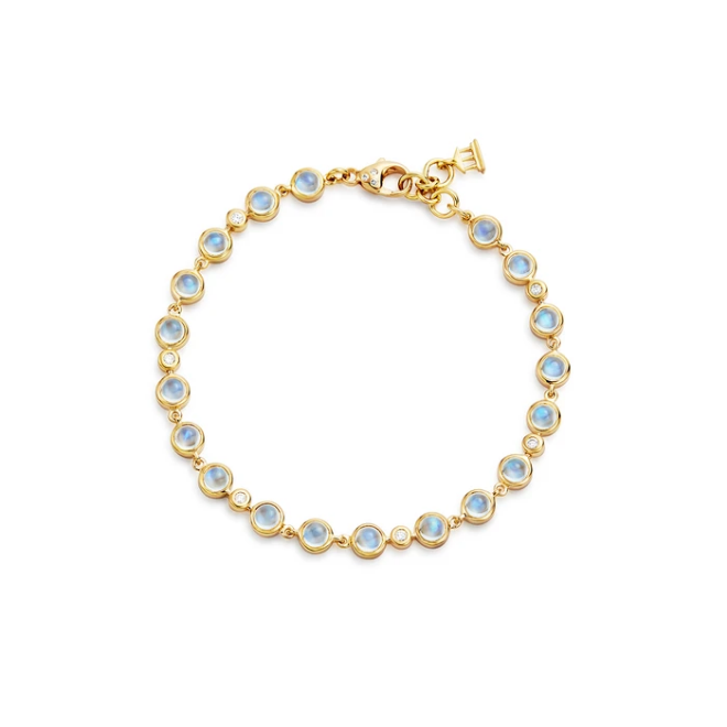 TEMPLE ST CLAIR 18K Blue Moonstone Link Bracelet