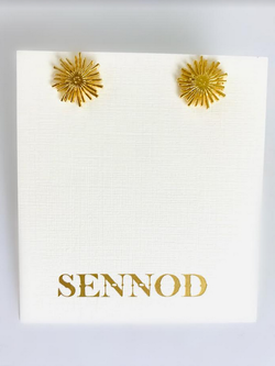 SENNOD Poppy Post Stud Earrings