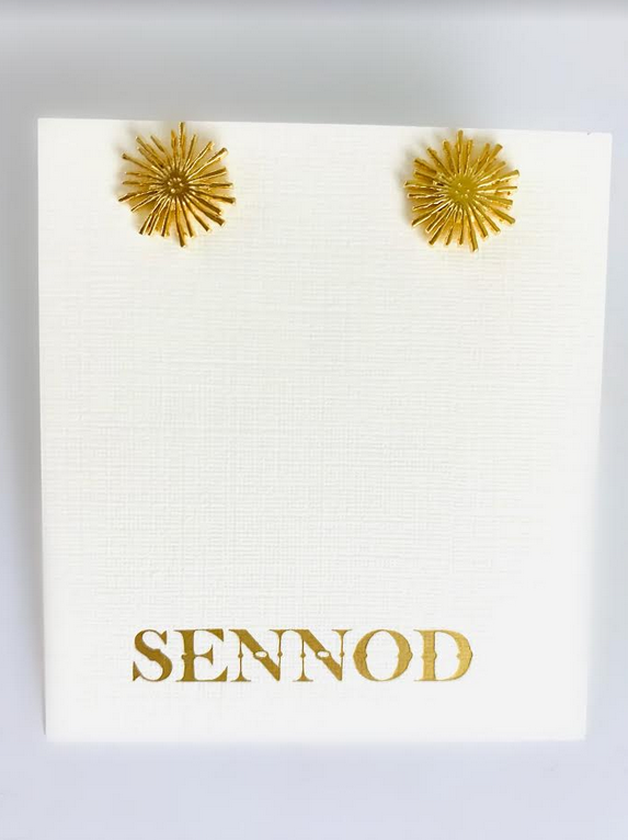 SENNOD Poppy Post Stud Earrings
