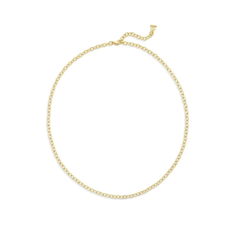TEMPLE ST CLAIR 18K Extra Small Oval Chain - 18"
