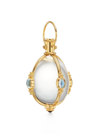 TEMPLE ST CLAIR 18K Large Blue Moonstone Amulet