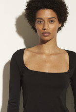 VINCE Long Sleeve Square Neck Top -