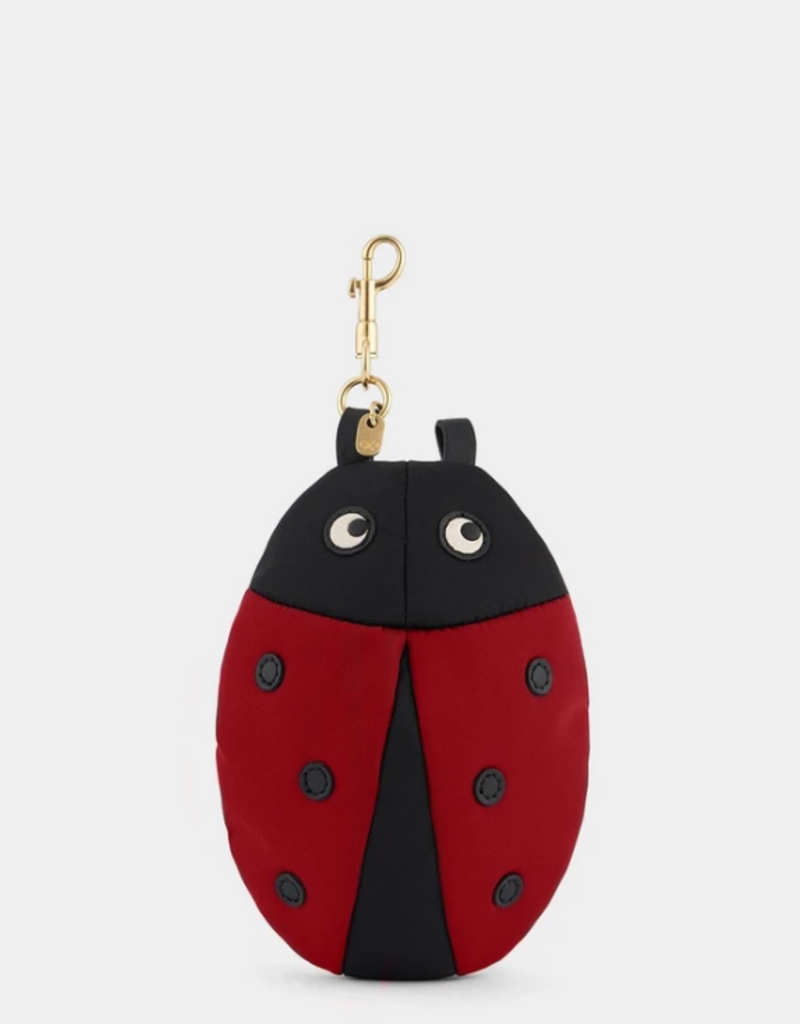 ANYA HINDMARCH Ladybird Charm Nylon Shopper - Red