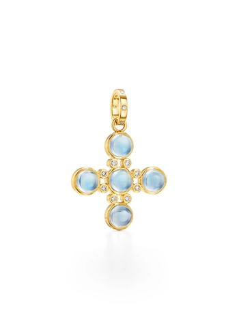 TEMPLE ST CLAIR 18K Small Four Elements Cross