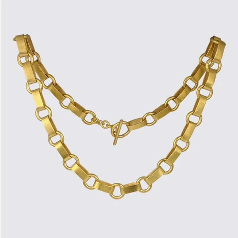 JANE DIAZ Victorian Heavy Chain Necklace