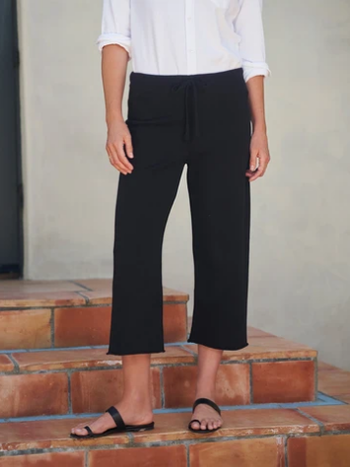 Cropped Wide Leg Sweatpant -