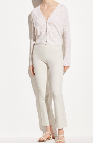 VINCE Crop Flare - Cobblestone