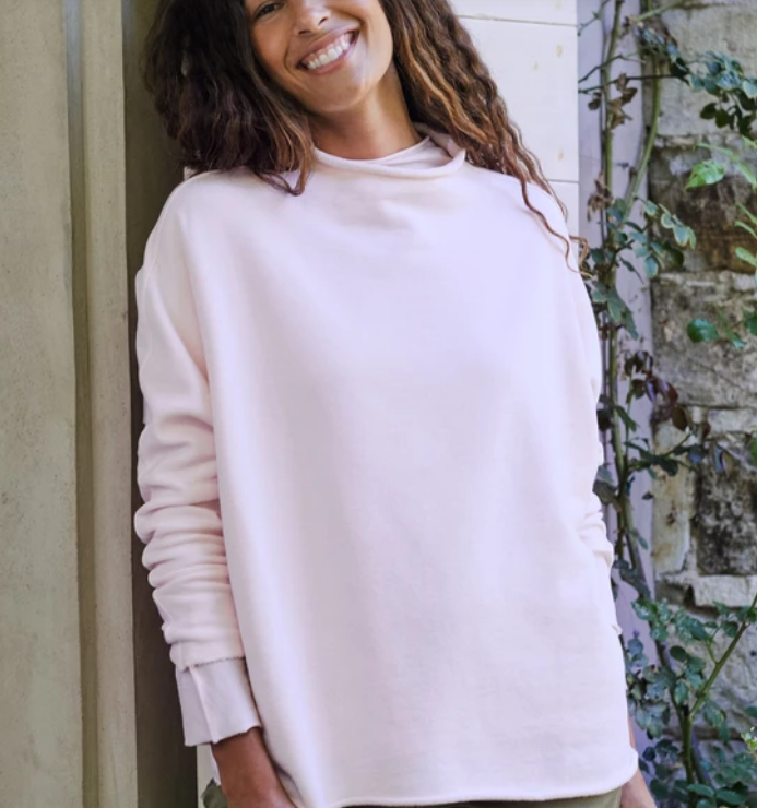 Long Sleeve Funnel Neck Capelet - - Kiki