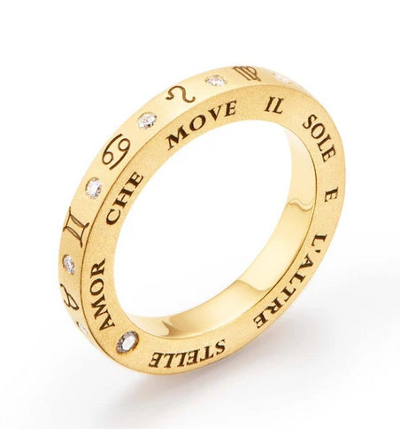 TEMPLE ST CLAIR 18K Diamond Zodiac Band