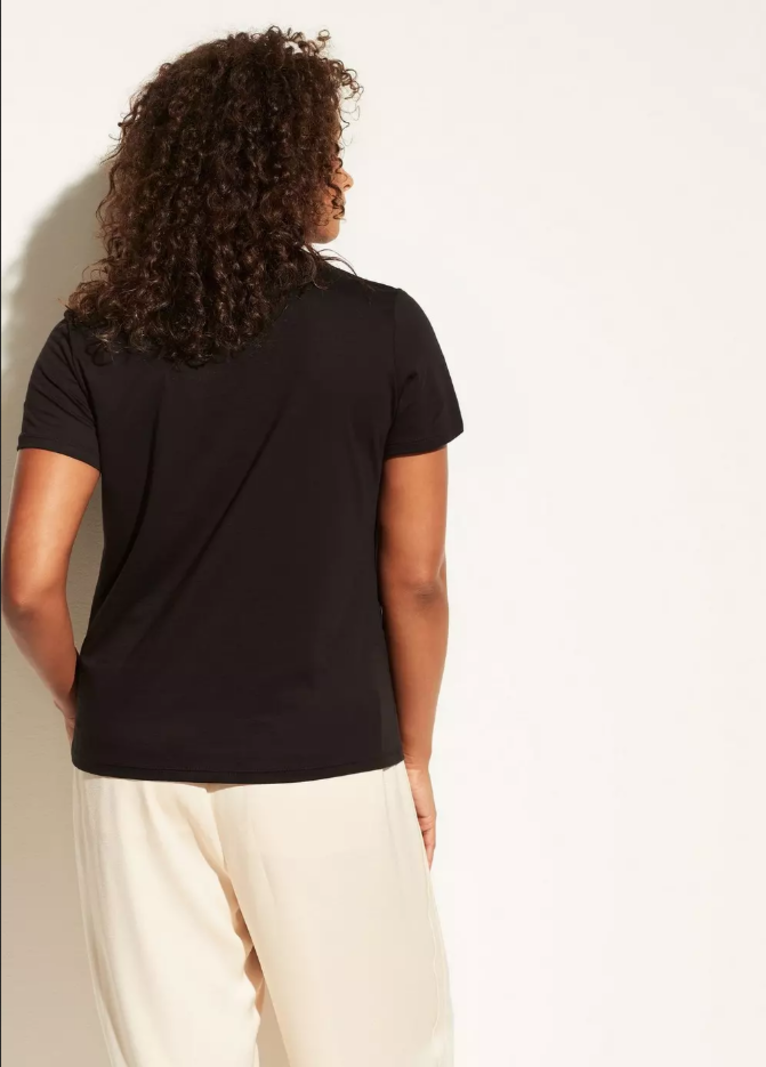 Essential Pima Cotton Crew Tee - - Kiki