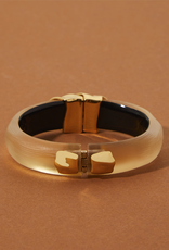 ALEXIS BITTAR Molten Gold Hinge Bracelet - Gold