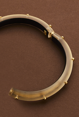 ALEXIS BITTAR Rocky Gold Studded Hinge Bracelet - Gold