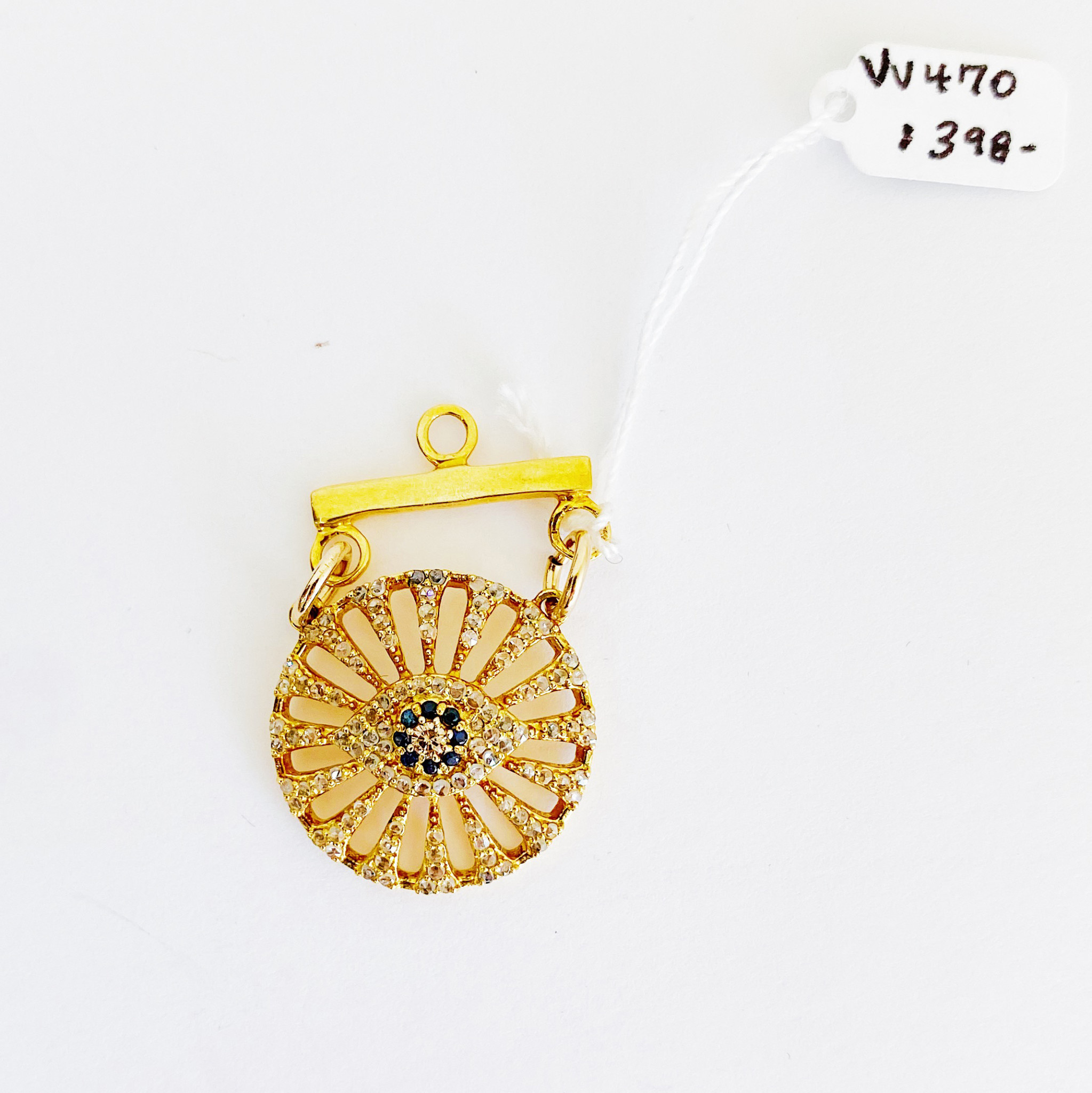 SENNOD Diamond Evil Eye Wheel Vignette