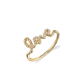 SYDNEY EVAN Diamond Love Ring - Size 6.5