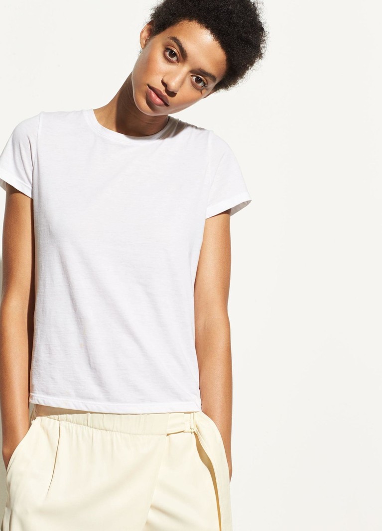 VINCE Essential Pima Cotton Crew Tee