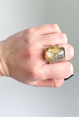 JAMIE JOSEPH Golden Rutilated Quartz Ring